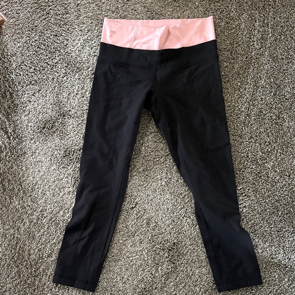 Lululemon Athletica Black and Pink Leggings - Picture 1 of 1